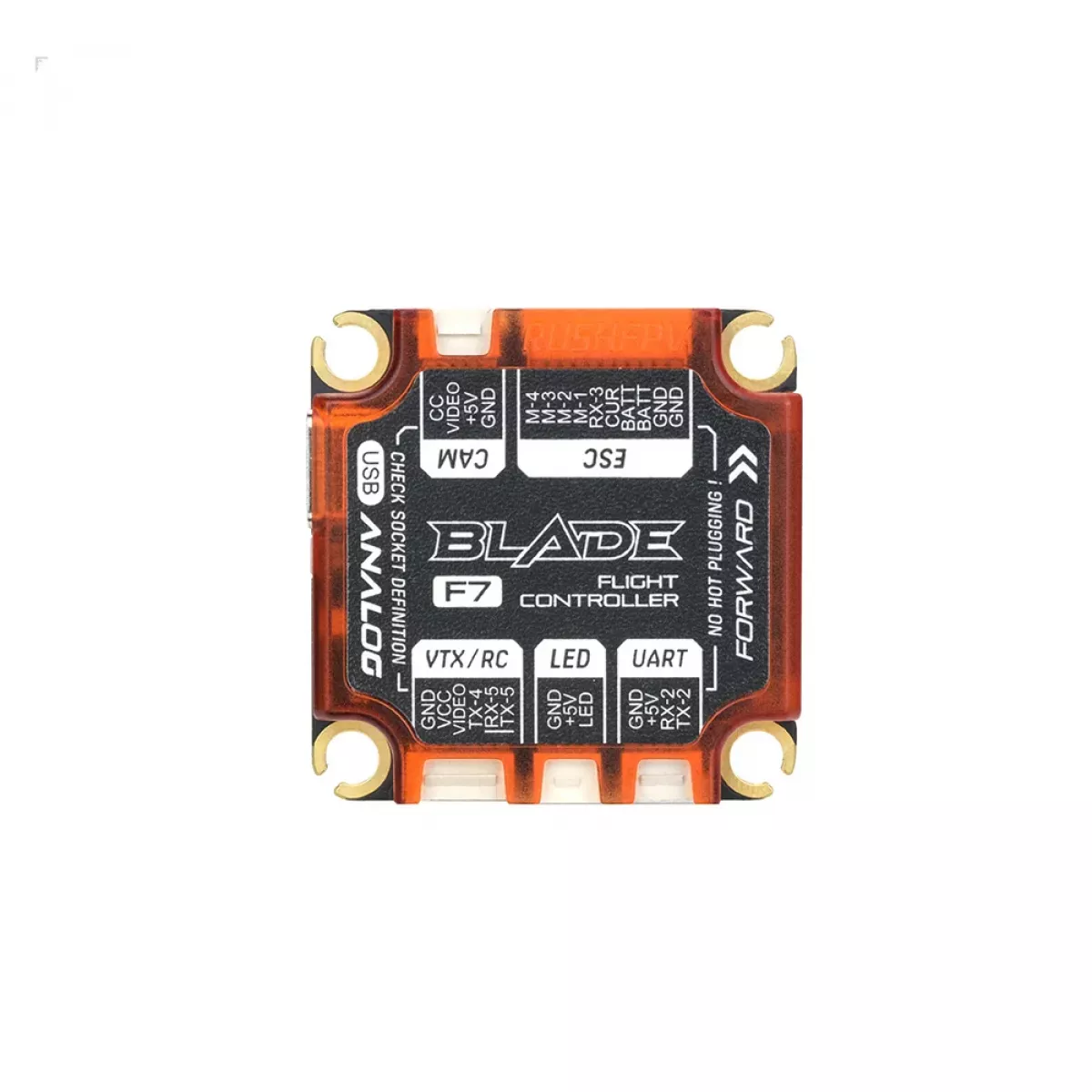 RUSHFPV RUSH BLADE V2 Stack – F722 Аналоговый/Цифровой Полетный Контроллер + 60A 128K 4в1 ESC FPV RUSHFPV RUSH BLADE V2 Stack – F722 Аналоговый/Цифровой Полетный Контроллер + 60A 128K 4в1 ESC FPV