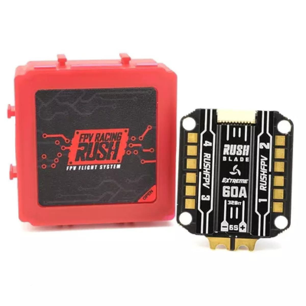 RUSHFPV RUSH BLADE V2 Stack – F722 Аналоговый/Цифровой Полетный Контроллер + 60A 128K 4в1 ESC FPV RUSHFPV RUSH BLADE V2 Stack – F722 Аналоговый/Цифровой Полетный Контроллер + 60A 128K 4в1 ESC FPV
