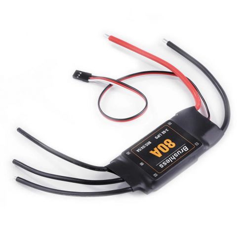 Бесколлекторный 80A ESC 2-6S с 5V 5A UBEC для FPV квадрокоптеров, самолетов и вертолетов