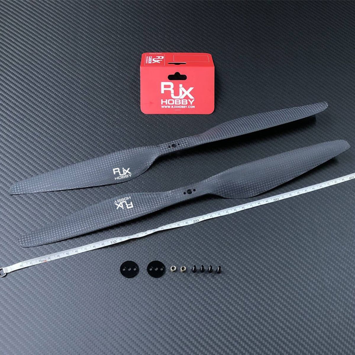 Пара пропеллеров RJX 1654 16x5.4” из карбона, прямой и реверс, для мультикоптера Пара пропеллеров RJX 1654 16x5.4” из карбона, прямой и реверс, для мультикоптера