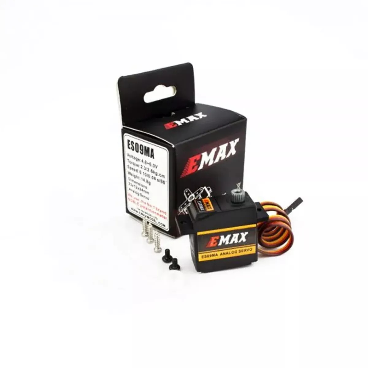Emax ES09MA — сервопривод с двойным подшипником для 450 вертолётов, RC самолётов, FPV дронов Emax ES09MA — сервопривод с двойным подшипником для 450 вертолётов, RC самолётов, FPV дронов