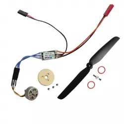 Бесщеточный мотор 1504 2800KV с XP-7A ESC, GWS6030 пропеллером для 2S RC самолетов, 154г тяга
