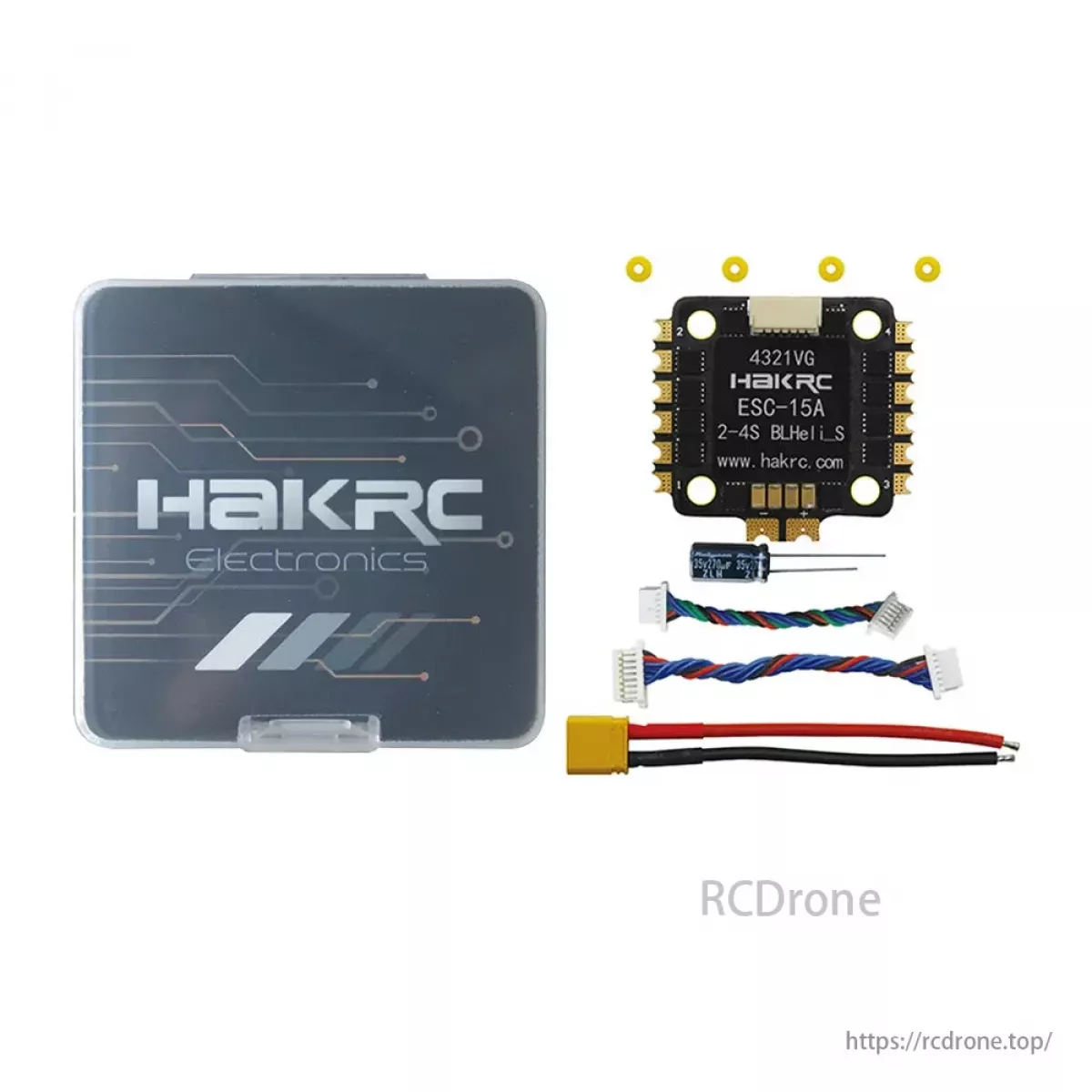 HAKRC BLS 15A 4-в-1 ESC для FPV дрона, 2–4S LiPo, 20x20мм, DShot600, BLHeli_S прошивка HAKRC BLS 15A 4-в-1 ESC для FPV дрона, 2–4S LiPo, 20x20мм, DShot600, BLHeli_S прошивка