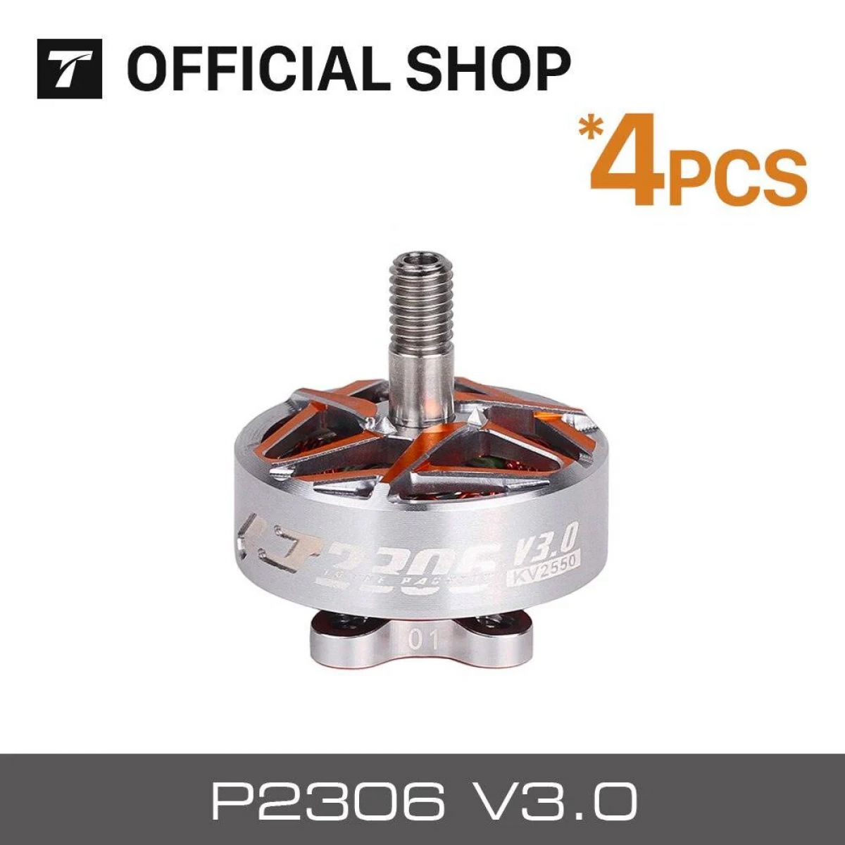 4 шт. T-motor PACER P2306 V3.0 KV1750/KV1950/KV2550 бесщеточный мотор для FPV RC дрона фристайл 4 шт. T-motor PACER P2306 V3.0 KV1750/KV1950/KV2550 бесщеточный мотор для FPV RC дрона фристайл