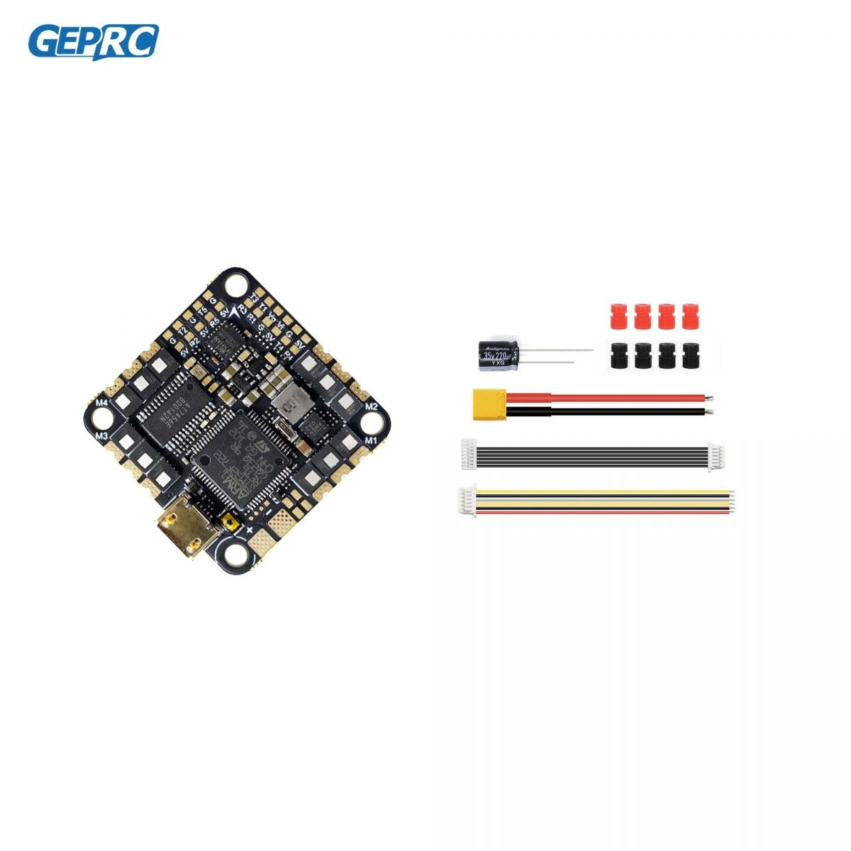 GEPRC GEP-F722-45A AIO плата (F411 FC, 45A, 2-6S, 8бит, BLS ESC, 26.5мм/M2) для FPV дрона GEPRC GEP-F722-45A AIO плата (F411 FC, 45A, 2-6S, 8бит, BLS ESC, 26.5мм/M2) для FPV дрона