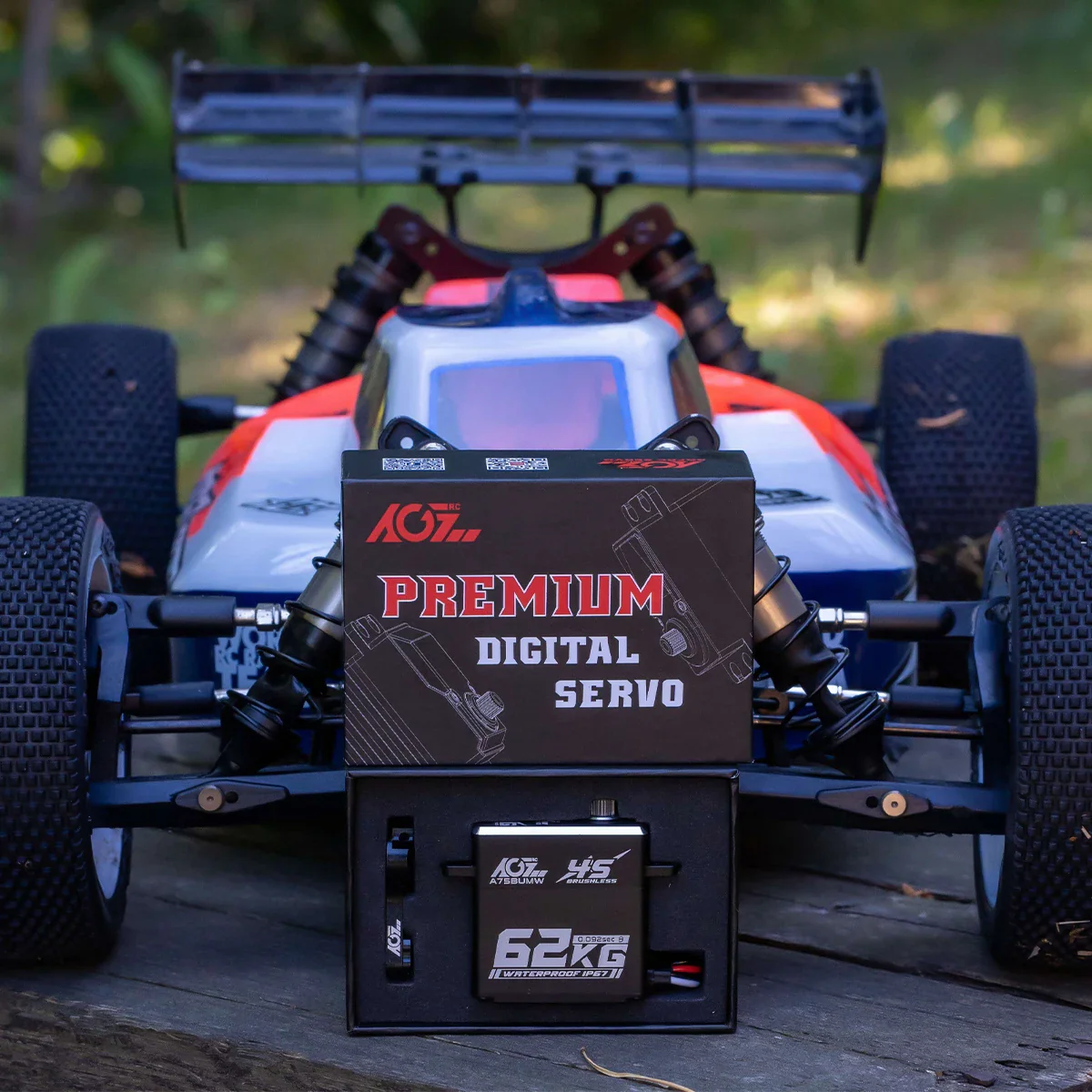 AGFRC A75BUMW — 4S 16.8В 62КГ HV Программируемый Влагозащищённый Бесколлекторный RC Серво для 1/8 1/10 Авто AGFRC A75BUMW — 4S 16.8В 62КГ HV Программируемый Влагозащищённый Бесколлекторный RC Серво для 1/8 1/10 Авто