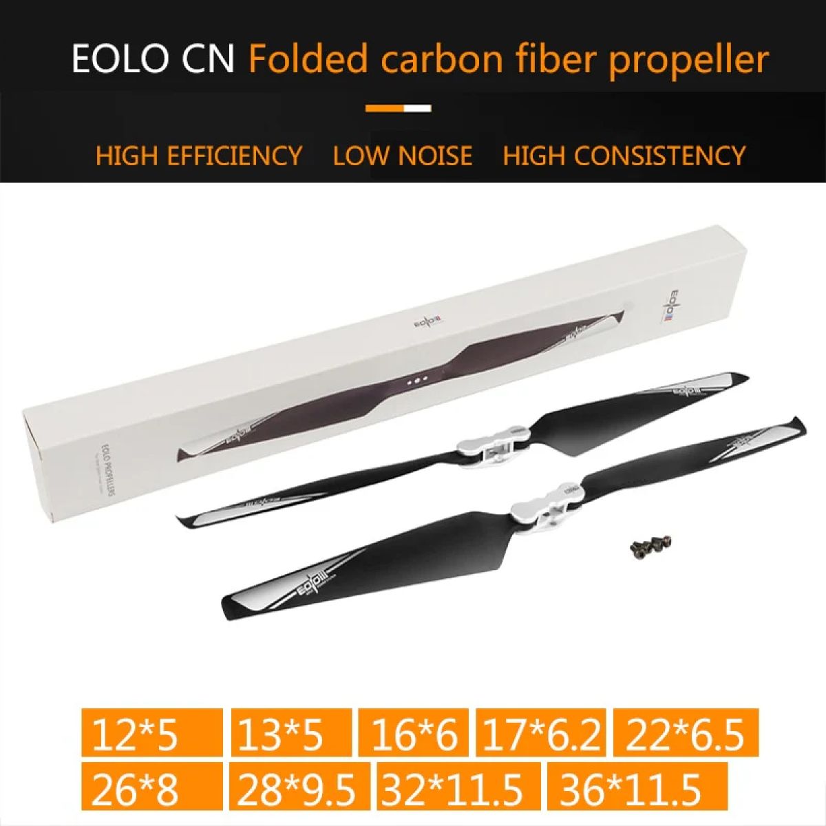 SUNNYSKY EOLO CNC складной пропеллер из углеволокна для мультикоптеров UAV, 12-36 дюймов SUNNYSKY EOLO CNC складной пропеллер из углеволокна для мультикоптеров UAV, 12-36 дюймов