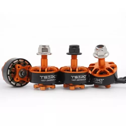 Бесколлекторный мотор YSIDO 1607 2800KV/3850KV M5 2–4S для FPV Cinewhoop 3" дрона, 4 шт.