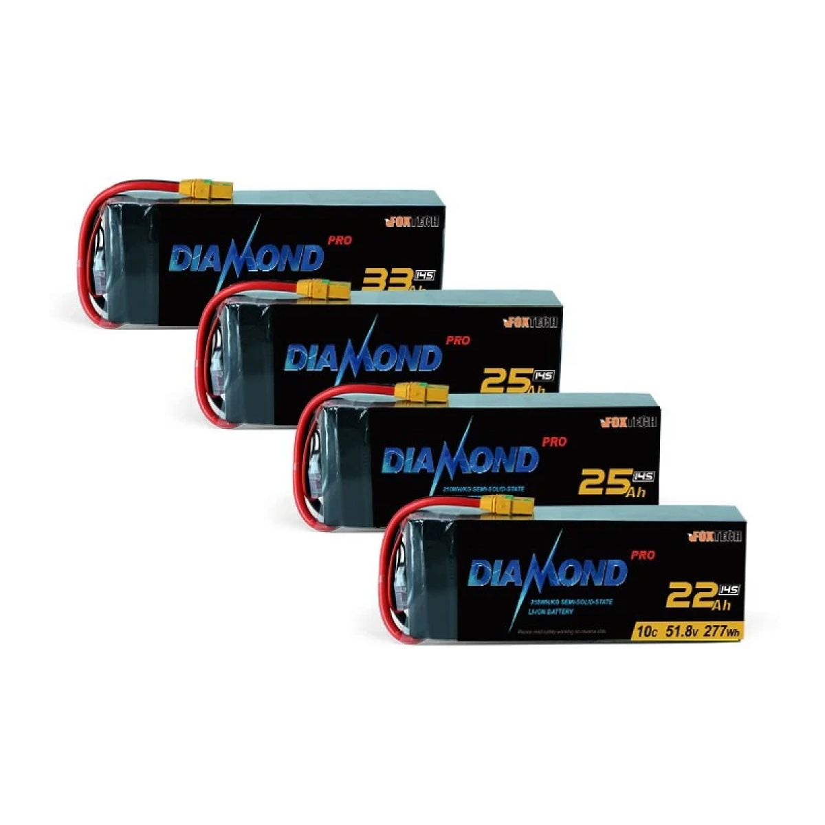 Аккумулятор Li-ion Diamond Pro 12S 44.4V 10C, 310Втч/кг, 22000–33000мАч для БПЛА Аккумулятор Li-ion Diamond Pro 12S 44.4V 10C, 310Втч/кг, 22000–33000мАч для БПЛА