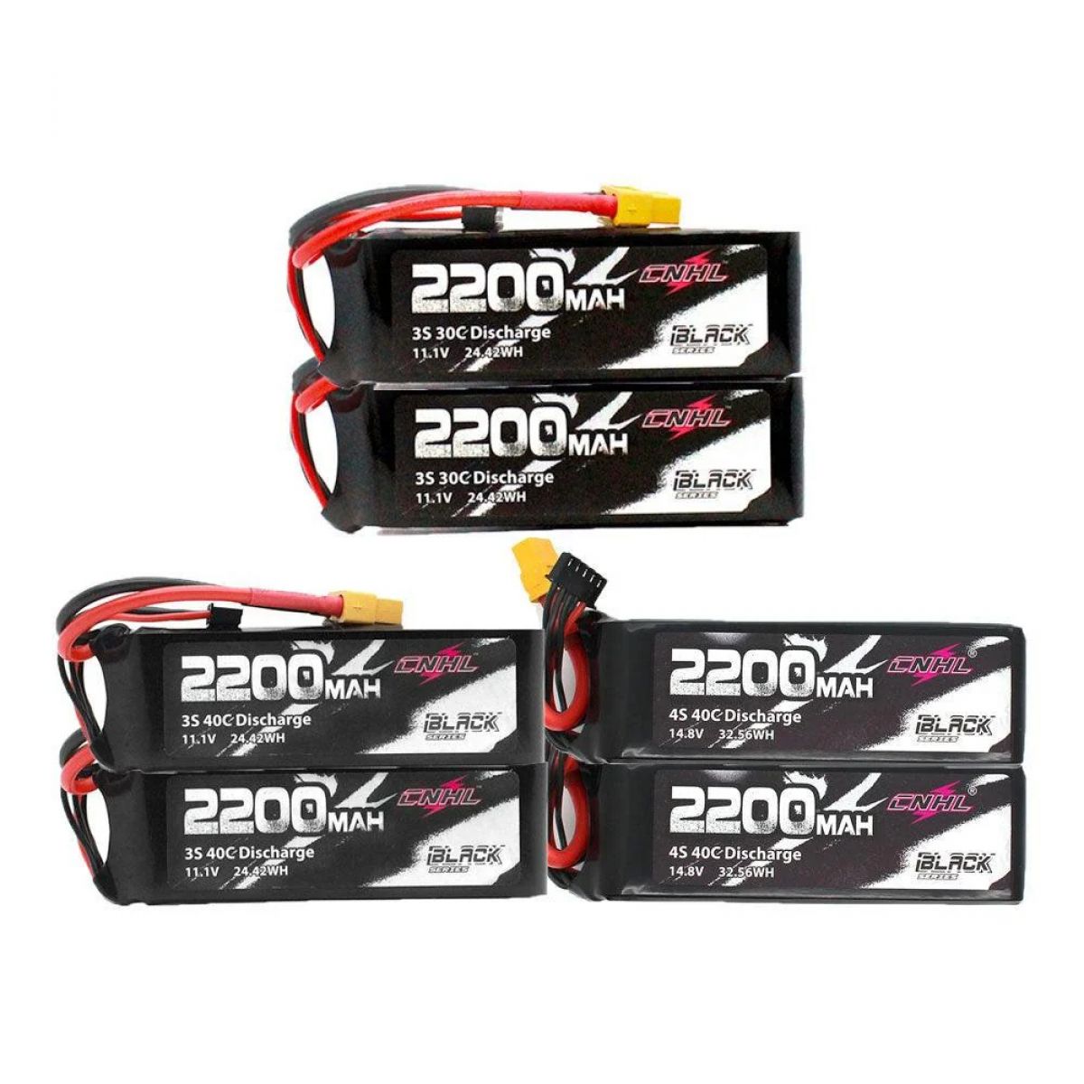 2 шт. аккумуляторов CNHL 2200мАч 3S/4S/6S 11.1В/14.8В/22.2В LiPo с XT60 для RC, FPV, дронов, самолетов 2 шт. аккумуляторов CNHL 2200мАч 3S/4S/6S 11.1В/14.8В/22.2В LiPo с XT60 для RC, FPV, дронов, самолетов