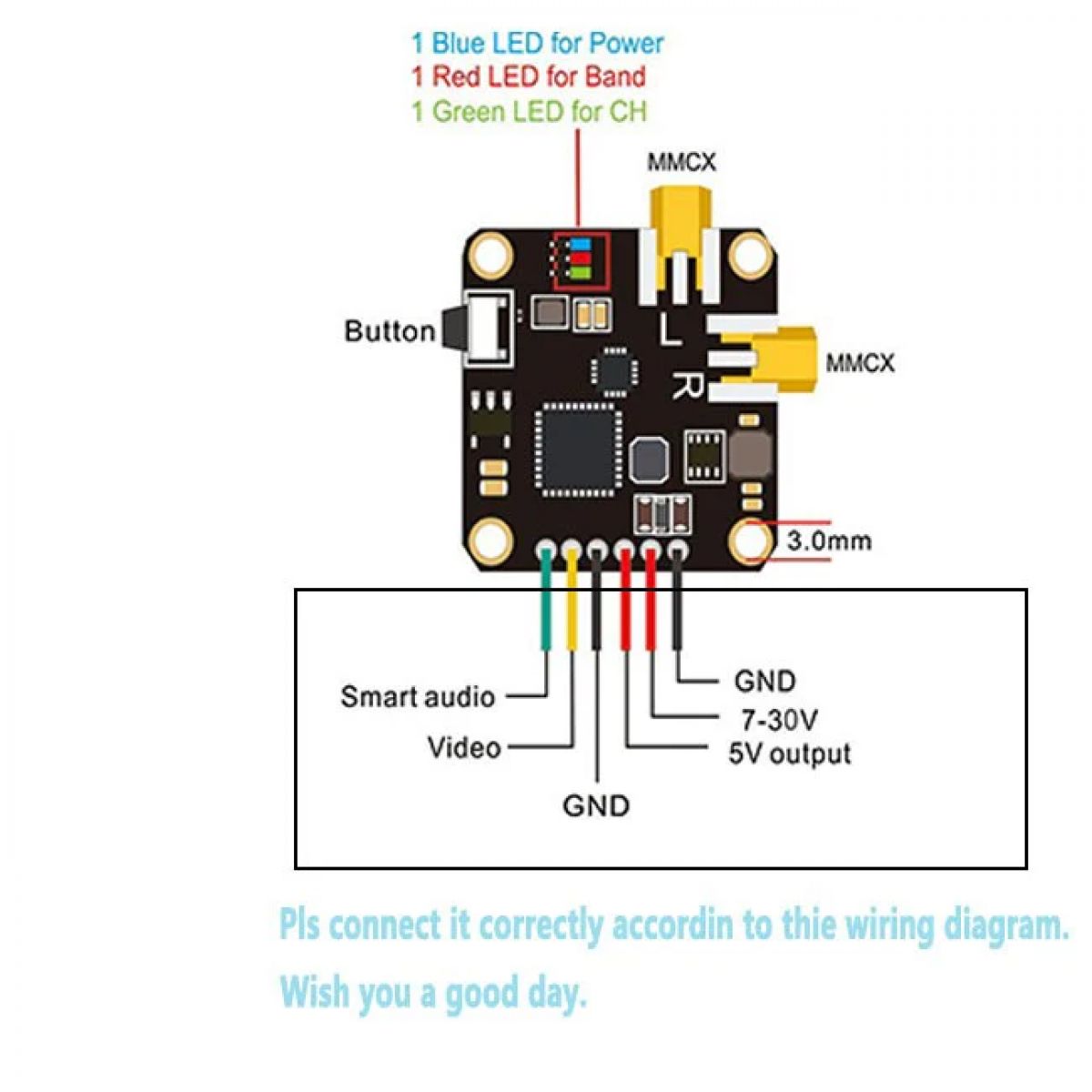 AKK New Era Dual Antenna VTX 5.8GHz 7-30V 25/50/200/400mW OSD FPV видеопередатчик с микрофоном AKK New Era Dual Antenna VTX 5.8GHz 7-30V 25/50/200/400mW OSD FPV видеопередатчик с микрофоном