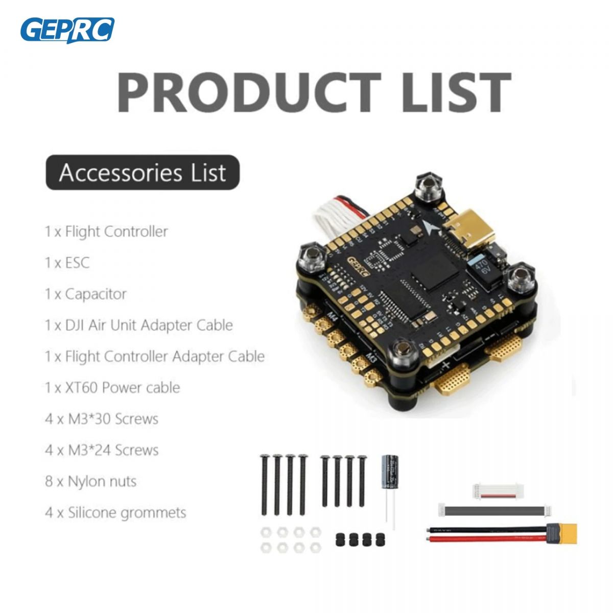 GEPRC SPAN F722-BT-HD V2: контроллер F7 + 4-в-1 ESC 50A BL32 96K с Bluetooth-настройкой GEPRC SPAN F722-BT-HD V2: контроллер F7 + 4-в-1 ESC 50A BL32 96K с Bluetooth-настройкой