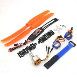 Бесщеточный мотор A2212 2200KV/1400KV/1000KV, ESC 30A/40A BLHeli, SG90 9G серво для авиамоделей