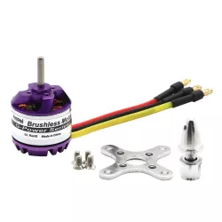 Бесщеточный двигатель D2830 28×30 мм (750/850/1000/1300 KV), вал 3.17 мм, 2–4S LiPo для дрона