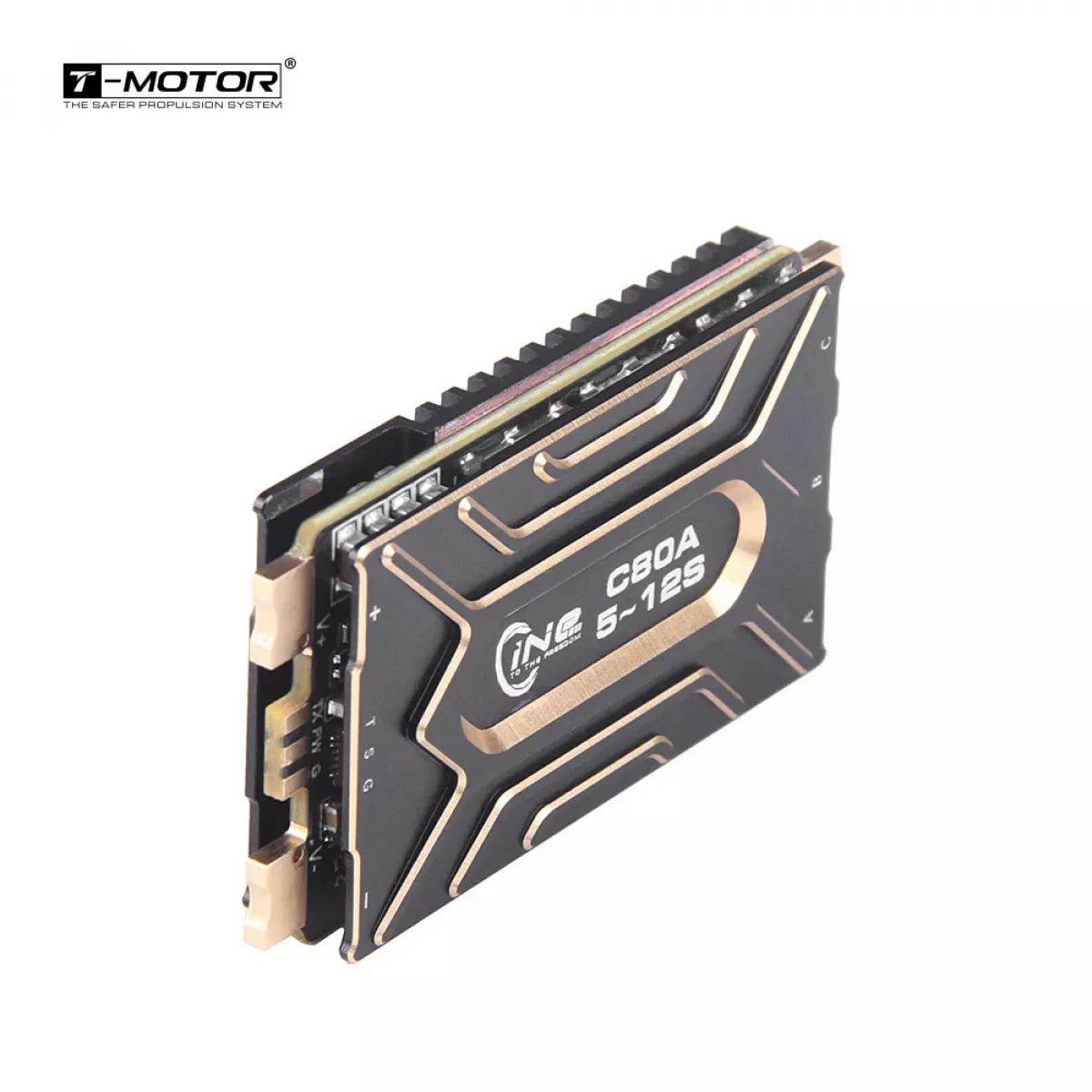 Регулятор скорости T-MOTOR C80A 5-12S BLHeli 32 CINE, вес 31.2 г Регулятор скорости T-MOTOR C80A 5-12S BLHeli 32 CINE, вес 31.2 г