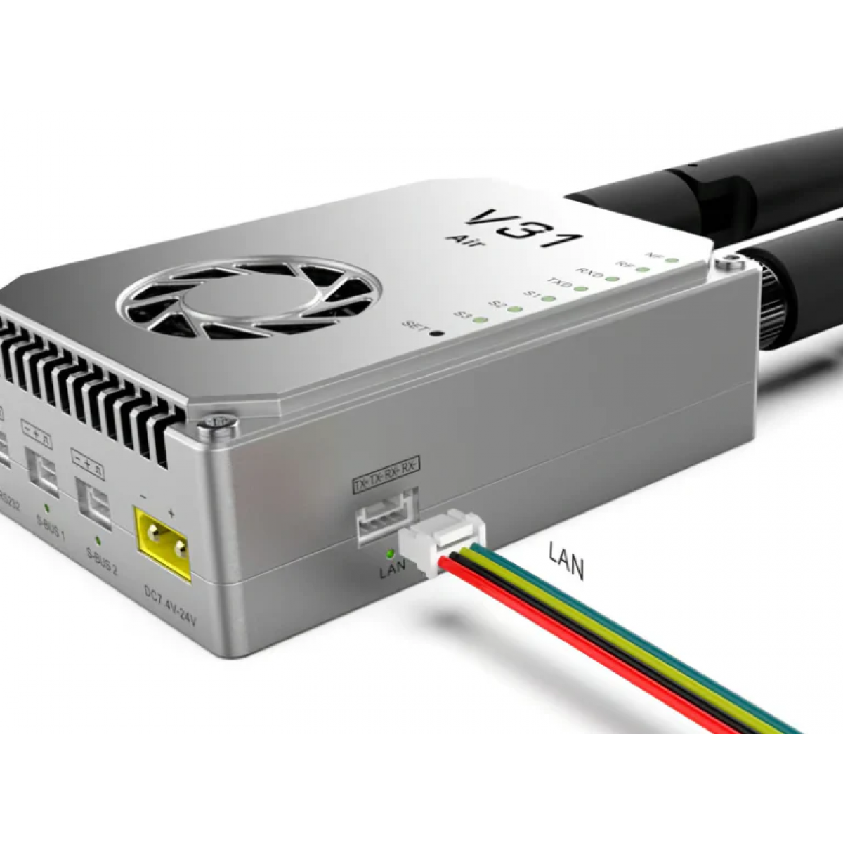 CHINOWING V31 Видео, телеметрия, RC Link: дальность до 150 км, 800МГц/1.4ГГц, OFDM, MIMO, 2Вт/5Вт, для БПЛА/УГВ CHINOWING V31 Видео, телеметрия, RC Link: дальность до 150 км, 800МГц/1.4ГГц, OFDM, MIMO, 2Вт/5Вт, для БПЛА/УГВ