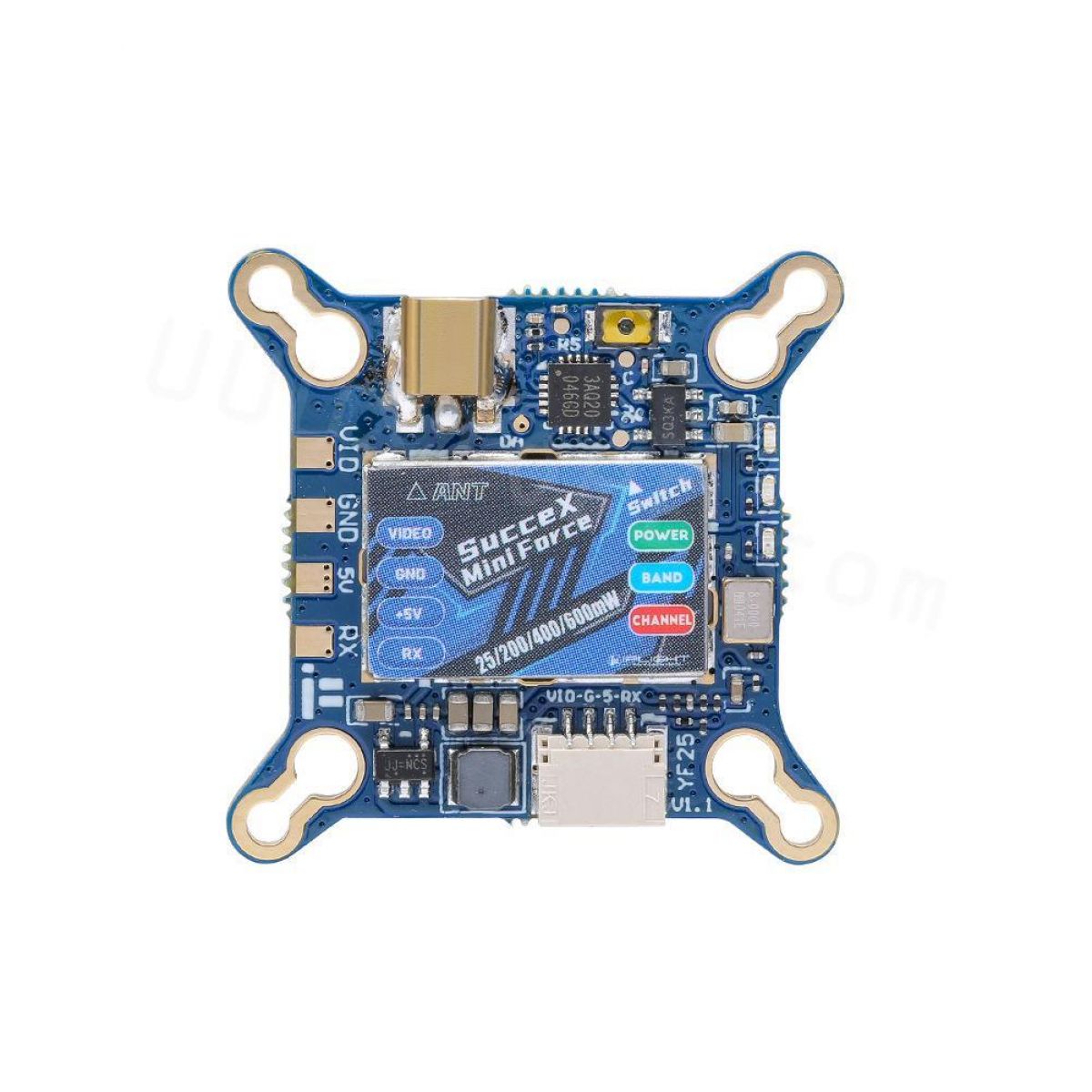 Видеопередатчик iFlight SucceX Force VTX 5.8ГГц 25/100/400/600 мВт для FPV дронов и DIY Видеопередатчик iFlight SucceX Force VTX 5.8ГГц 25/100/400/600 мВт для FPV дронов и DIY