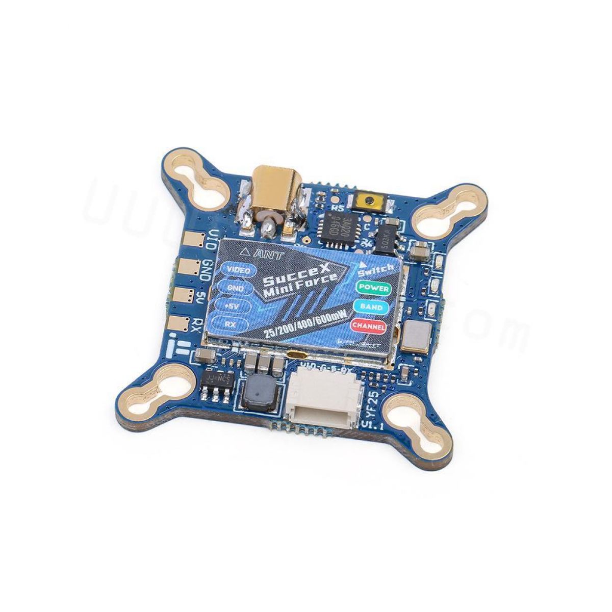 Видеопередатчик iFlight SucceX Force VTX 5.8ГГц 25/100/400/600 мВт для FPV дронов и DIY Видеопередатчик iFlight SucceX Force VTX 5.8ГГц 25/100/400/600 мВт для FPV дронов и DIY