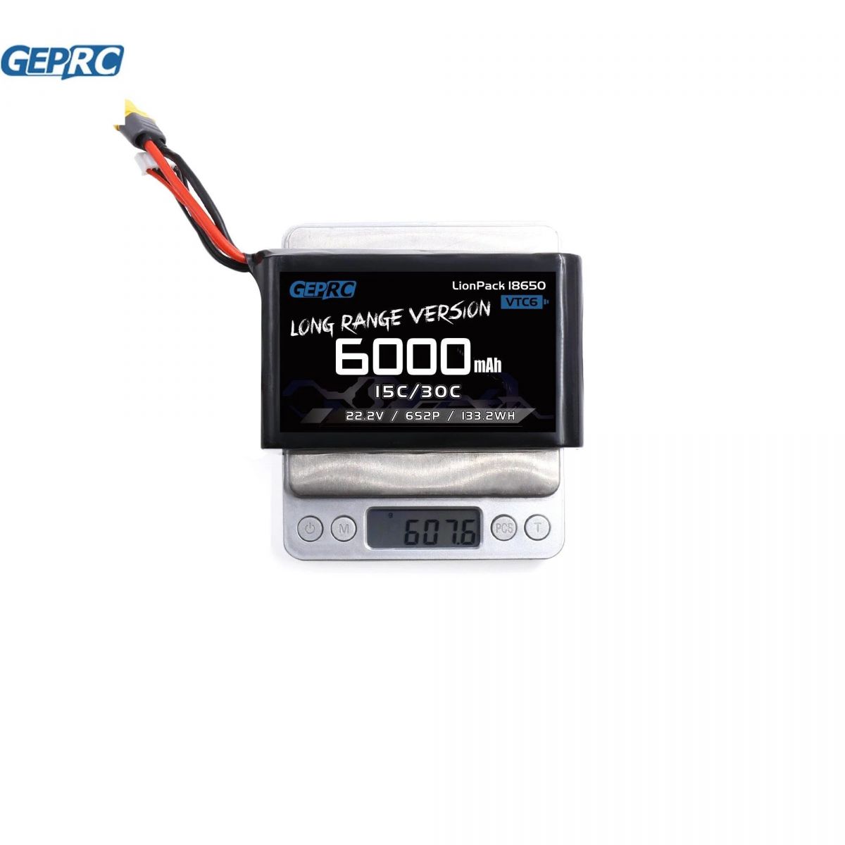 Аккумулятор GEPRC VTC6 18650 6S2P 6000мАч XT60 для FPV квадрокоптеров 7 дюймов и других Аккумулятор GEPRC VTC6 18650 6S2P 6000мАч XT60 для FPV квадрокоптеров 7 дюймов и других