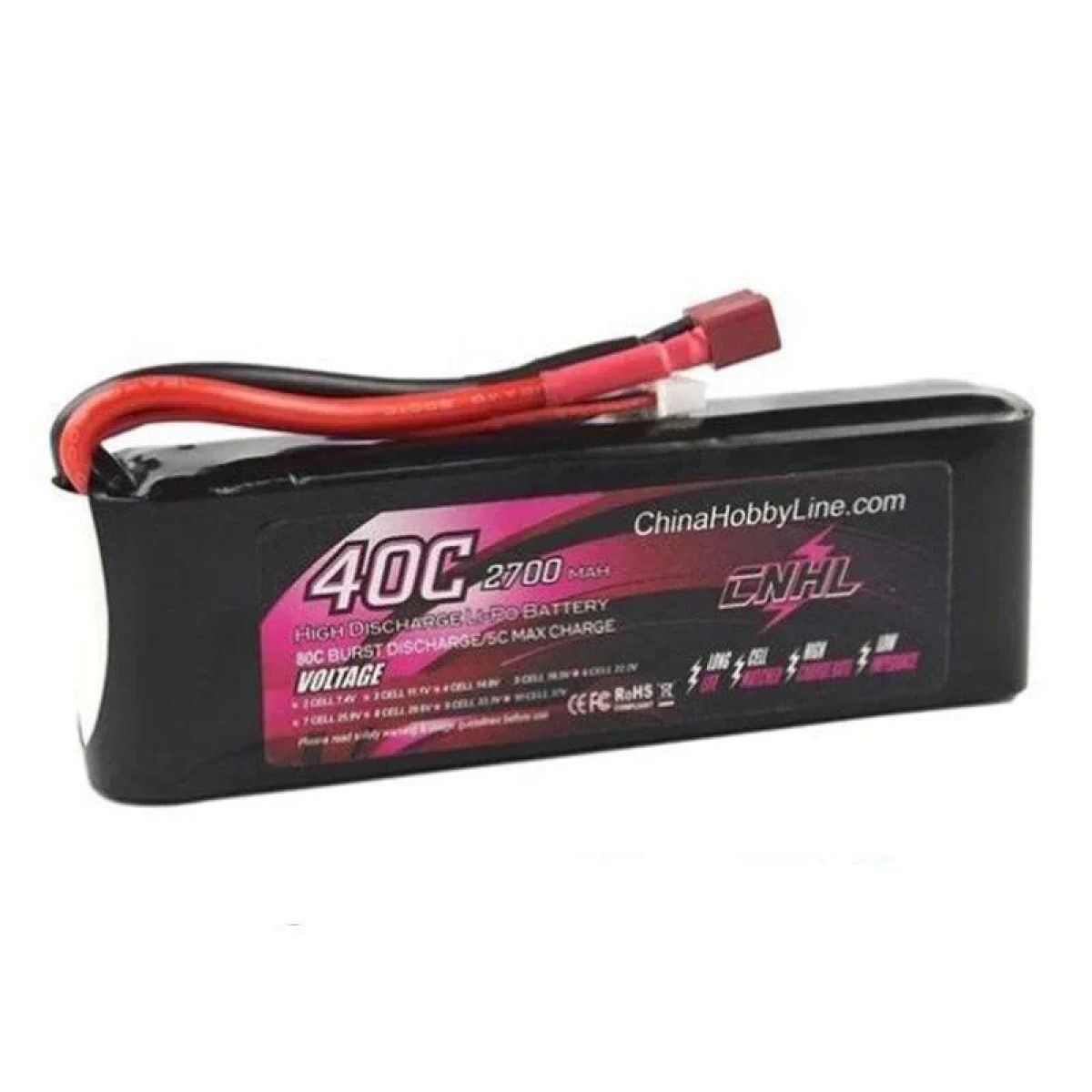 Аккумулятор CNHL Lipo 4S 5S 6S 14.8V/18.5V/22.2V 2200/2700mAh 40C/55C с разъёмом XT60 для FPV, RC, авто Аккумулятор CNHL Lipo 4S 5S 6S 14.8V/18.5V/22.2V 2200/2700mAh 40C/55C с разъёмом XT60 для FPV, RC, авто