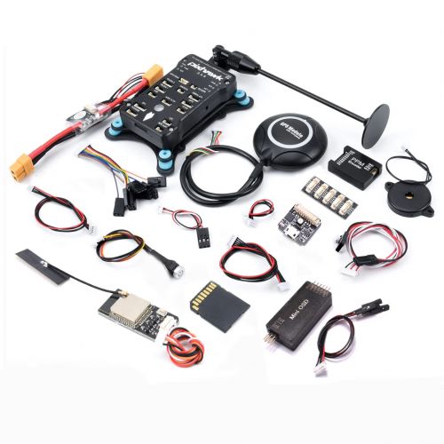 Полетный контроллер Pixhawk 2.4.8 PX4 32Bit с GPS M8N, WiFi, RGB, I2C, 4G, SD, OSD, OLED, бипер