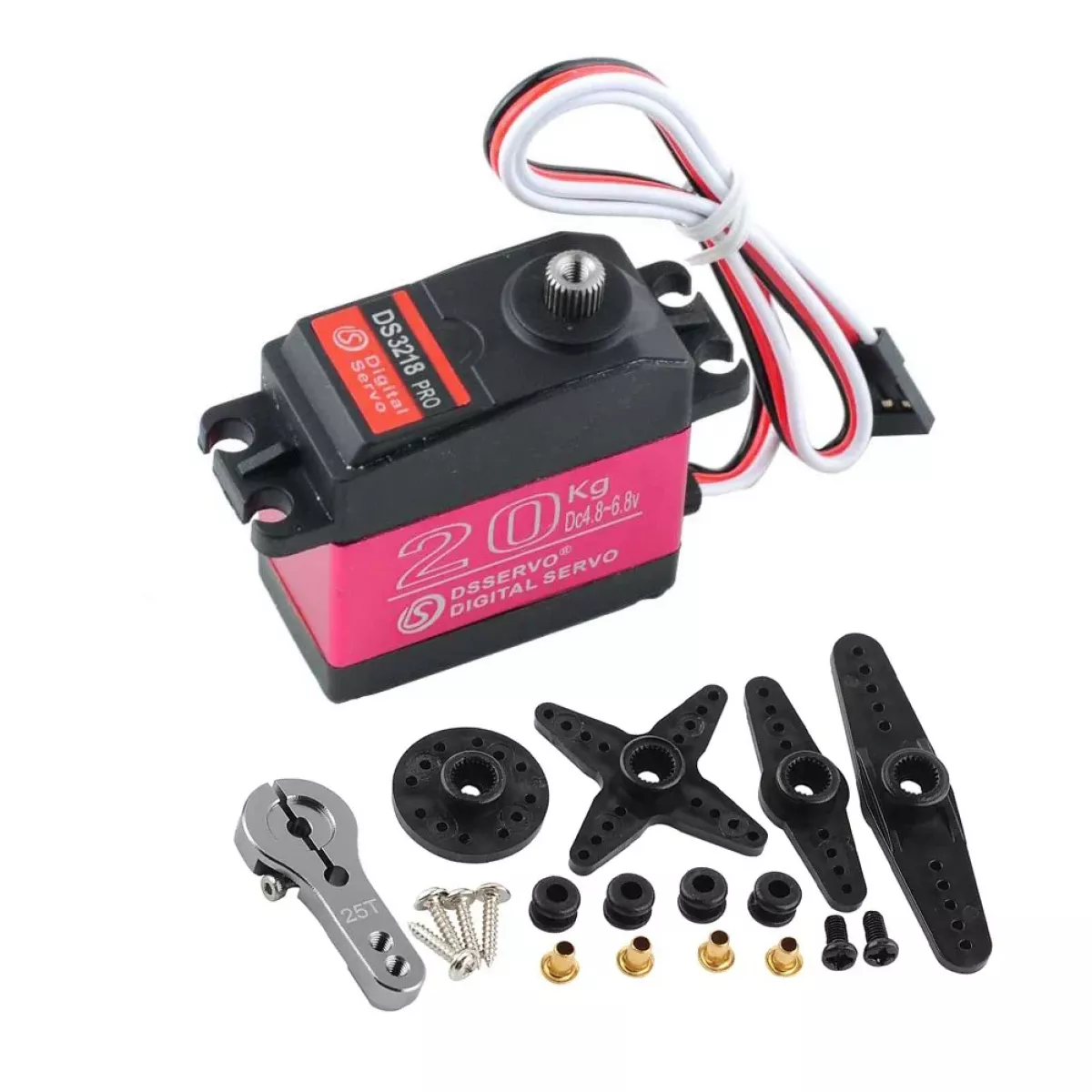 Серво DS3218 PRO 20КГ 180/270° IP66 металл для 1/8 1/10 RC авто Серво DS3218 PRO 20КГ 180/270° IP66 металл для 1/8 1/10 RC авто