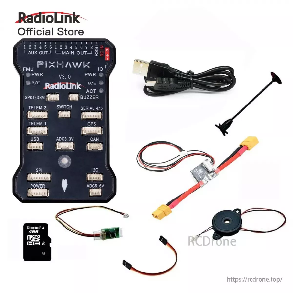 Контроллер полёта Radiolink Pixhawk 2.4.8 APM 32Bit с GPS M8N SE100 для квадрокоптера/мультикоптера Контроллер полёта Radiolink Pixhawk 2.4.8 APM 32Bit с GPS M8N SE100 для квадрокоптера/мультикоптера