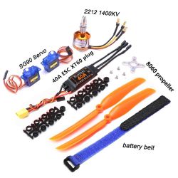 Бесщеточный мотор A2212 1000KV/1400KV/2200KV, ESC 40A, пропеллер, SG90 9G серво для RC моделей