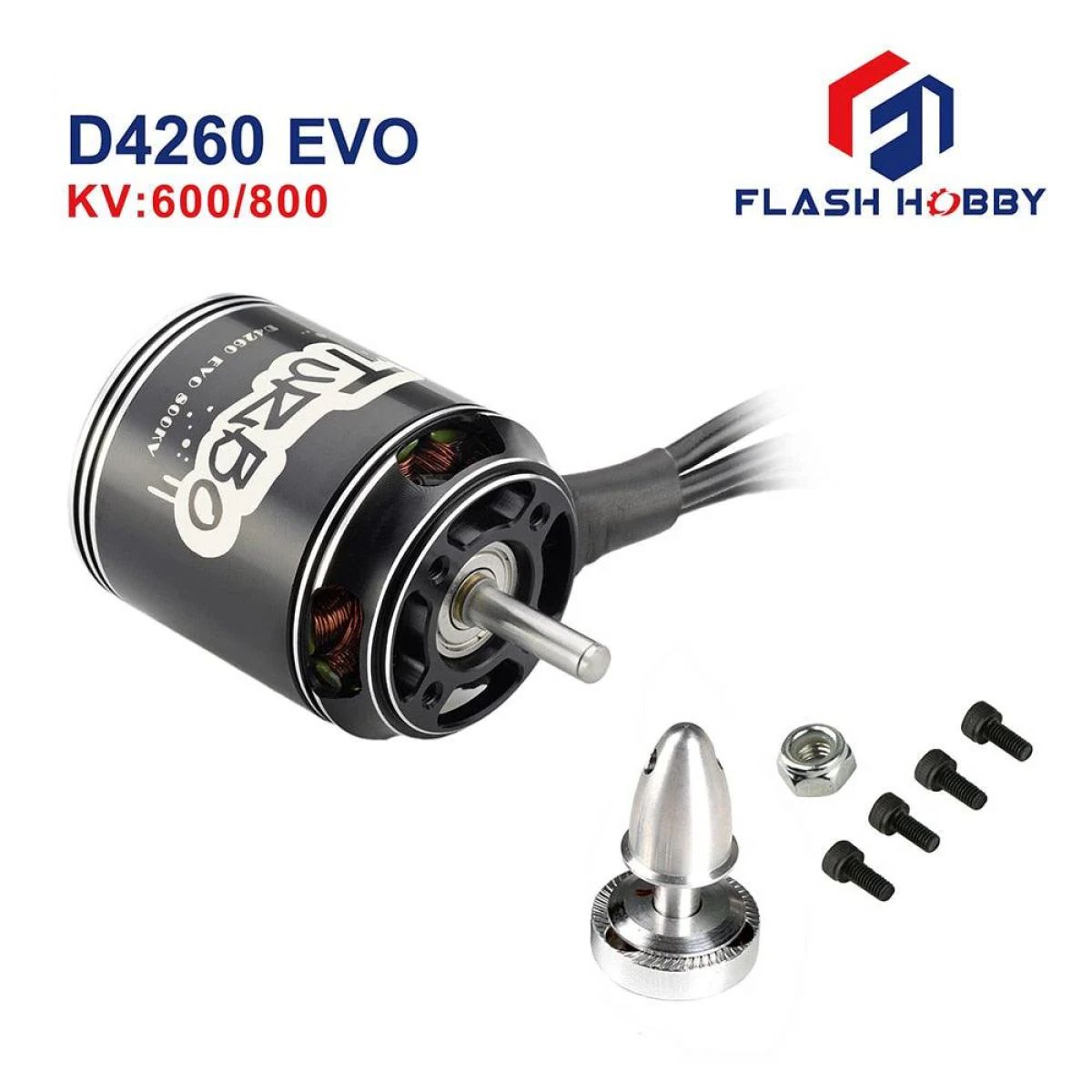 Бесколлекторный мотор FLASHHOBBY D4260EVO 4260 (3530) 600KV 800KV для БПЛА, мультикоптеров, RC самолётов Бесколлекторный мотор FLASHHOBBY D4260EVO 4260 (3530) 600KV 800KV для БПЛА, мультикоптеров, RC самолётов