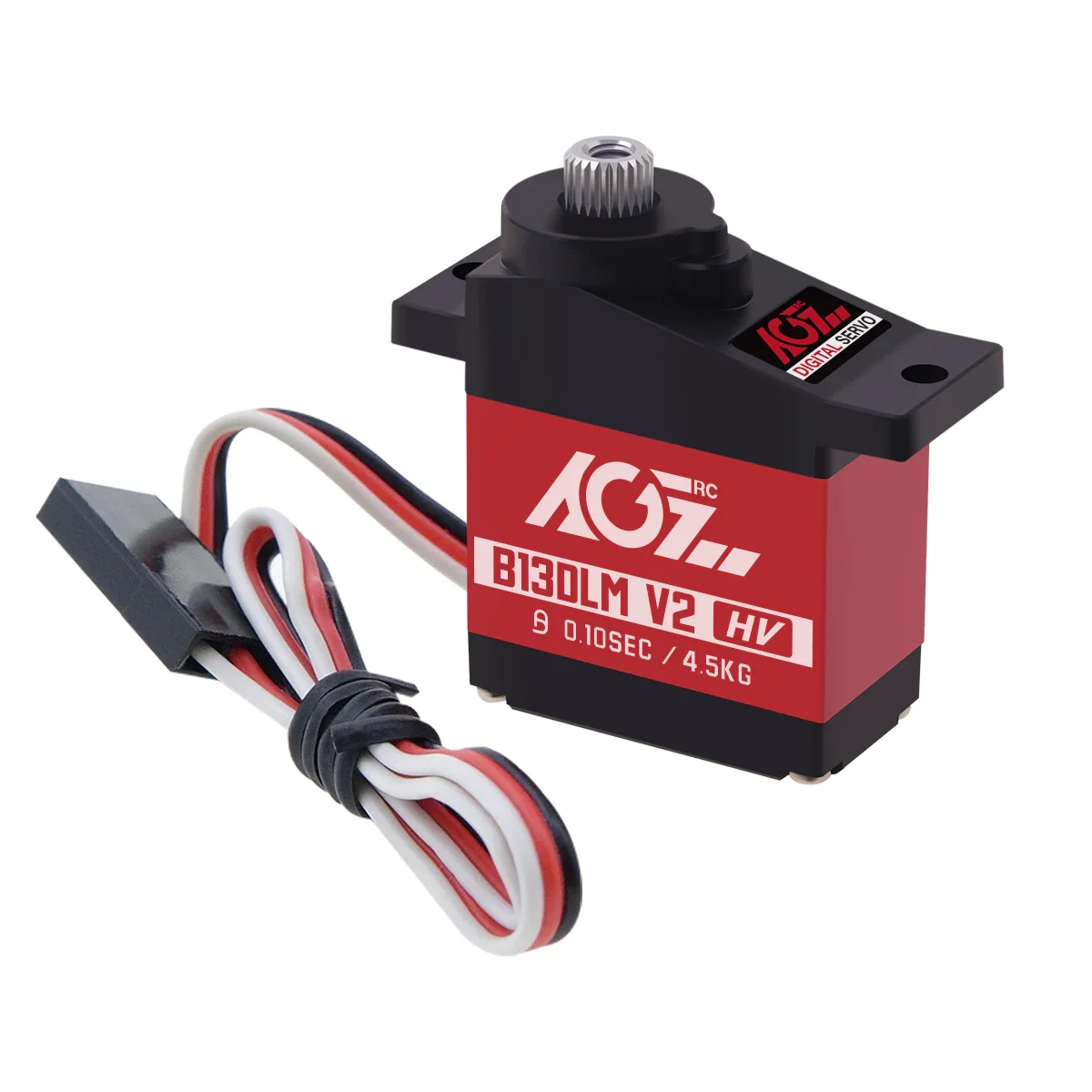 AGFRC B13DLM V2 - 4.5КГ, 13г, титановые шестерни, 6.0V, цифровой микро сервопривод для мини RC моделей AGFRC B13DLM V2 - 4.5КГ, 13г, титановые шестерни, 6.0V, цифровой микро сервопривод для мини RC моделей