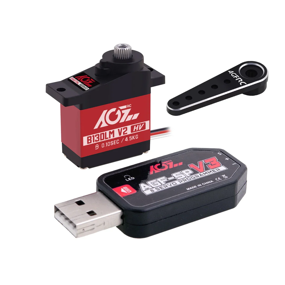 AGFRC B13DLM V2 - 4.5КГ, 13г, титановые шестерни, 6.0V, цифровой микро сервопривод для мини RC моделей AGFRC B13DLM V2 - 4.5КГ, 13г, титановые шестерни, 6.0V, цифровой микро сервопривод для мини RC моделей