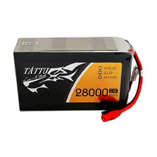 Аккумулятор LiPo Tattu 28000mAh 6S 25C 22.2V с разъемами AS150 и XT150