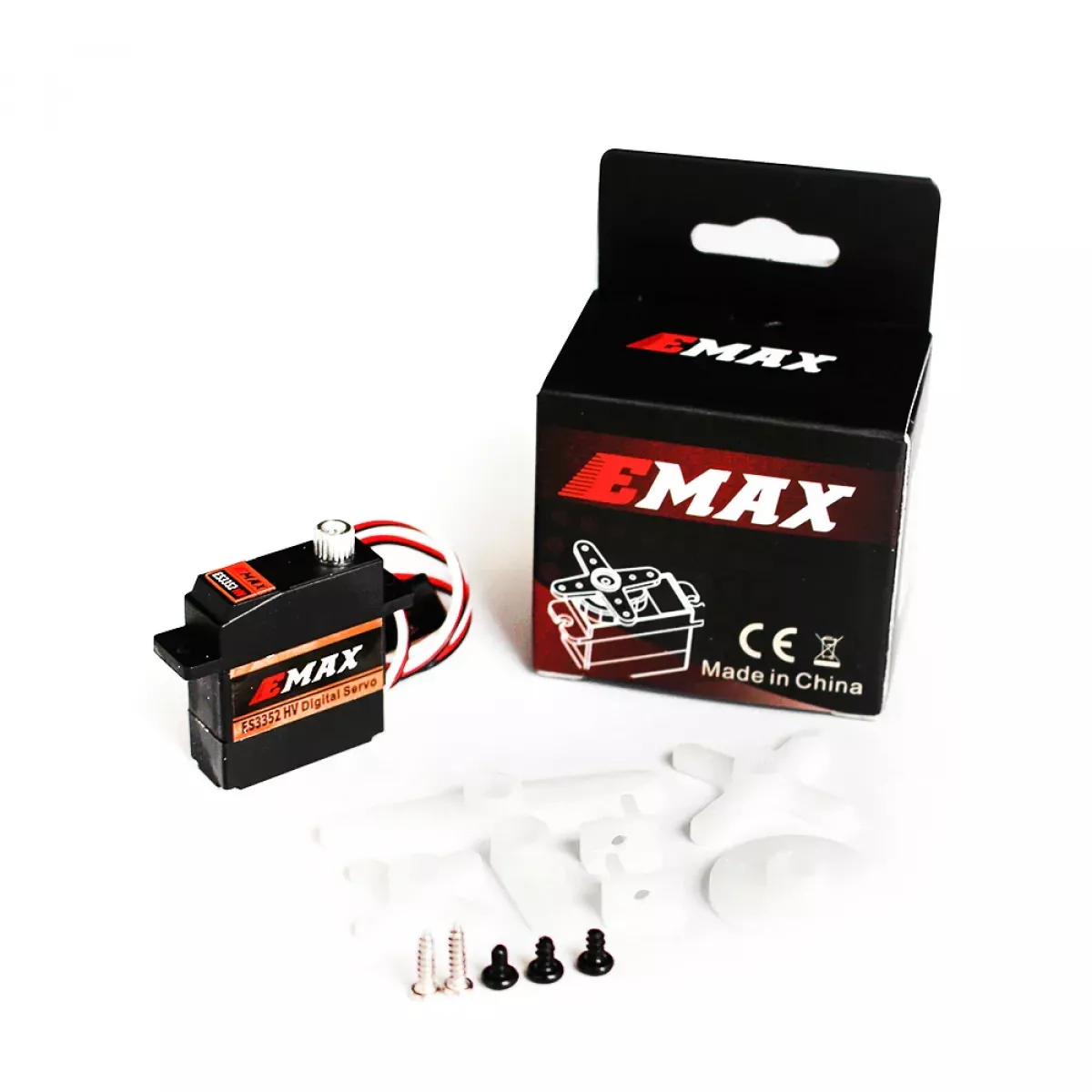 EMAX ES3352HV — универсальный HV 12G цифровой серво с метал. шестерней для RC авто, робота, самолёта EMAX ES3352HV — универсальный HV 12G цифровой серво с метал. шестерней для RC авто, робота, самолёта