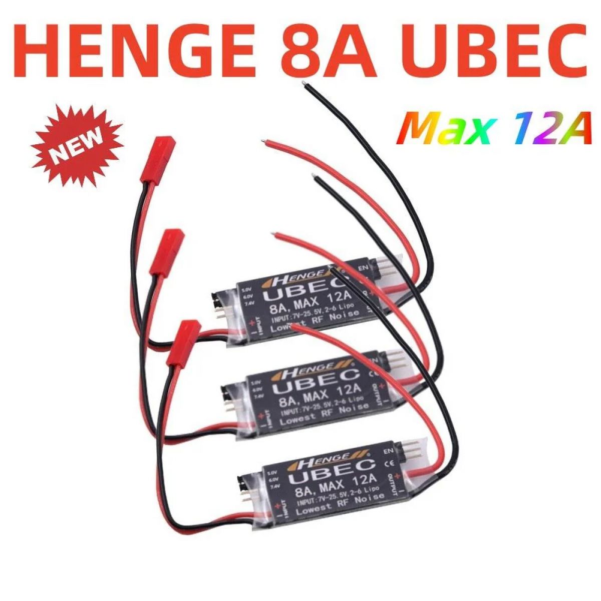 HENGE 8A UBEC: выход 5В/6В 6A/8A, макс. 12A, вход 7-25.5В, 2-6S LiPo/6-16 Ni-Mh, для квадрокоптера HENGE 8A UBEC: выход 5В/6В 6A/8A, макс. 12A, вход 7-25.5В, 2-6S LiPo/6-16 Ni-Mh, для квадрокоптера