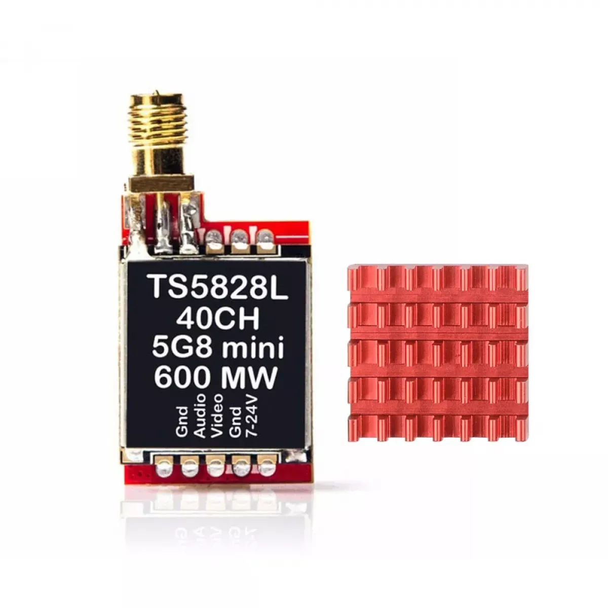 Передатчик AKK TS5823L/TS5828L VTX 5.8G AV, аудио/видео, RP-SMA, для мини FPV квадрокоптера Передатчик AKK TS5823L/TS5828L VTX 5.8G AV, аудио/видео, RP-SMA, для мини FPV квадрокоптера