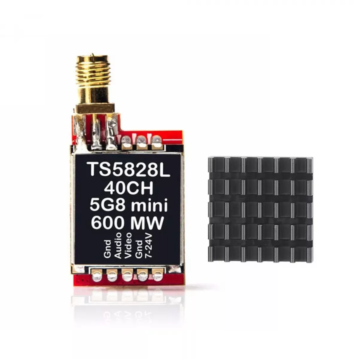 Передатчик AKK TS5823L/TS5828L VTX 5.8G AV, аудио/видео, RP-SMA, для мини FPV квадрокоптера Передатчик AKK TS5823L/TS5828L VTX 5.8G AV, аудио/видео, RP-SMA, для мини FPV квадрокоптера