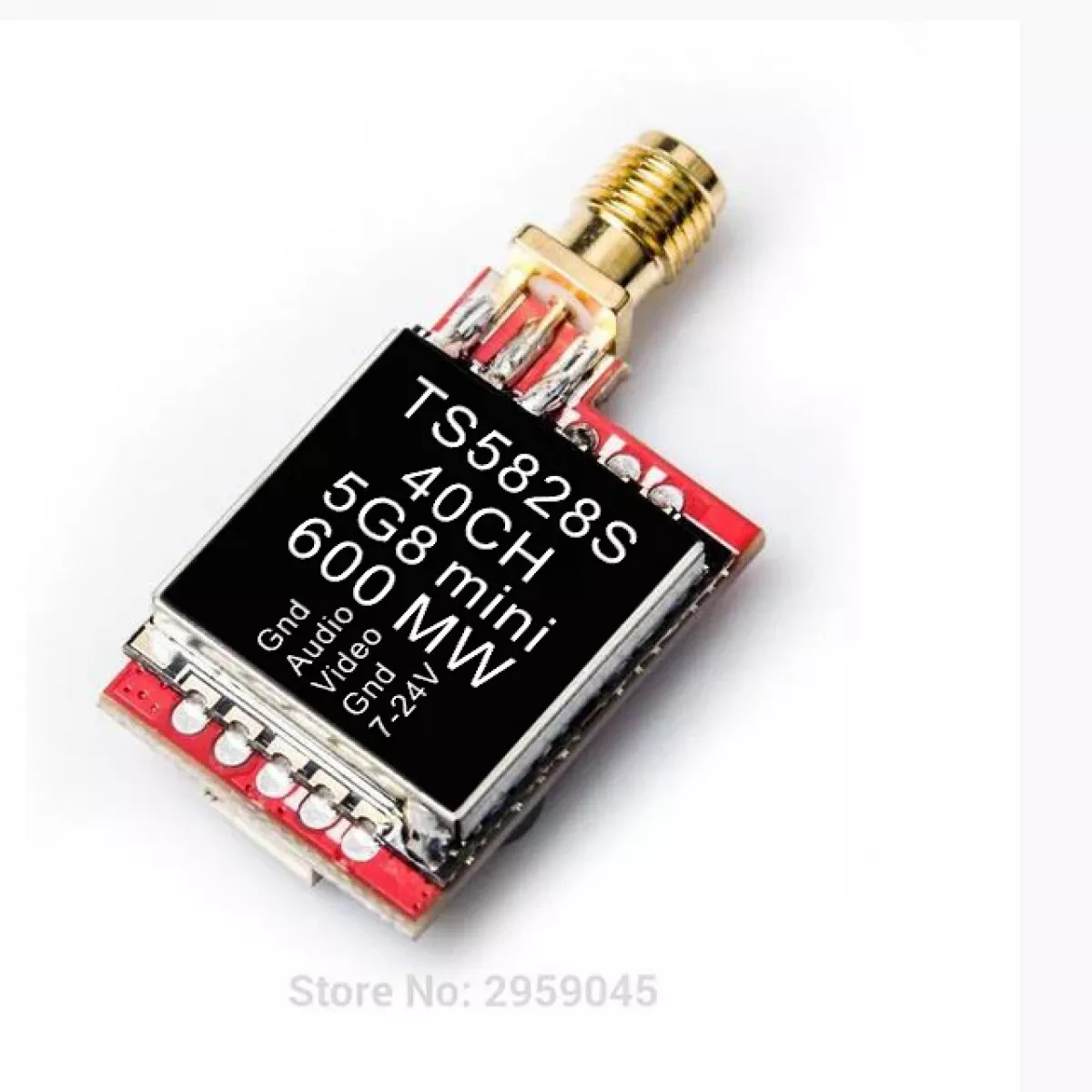 Передатчик AKK TS5823L/TS5828L VTX 5.8G AV, аудио/видео, RP-SMA, для мини FPV квадрокоптера Передатчик AKK TS5823L/TS5828L VTX 5.8G AV, аудио/видео, RP-SMA, для мини FPV квадрокоптера