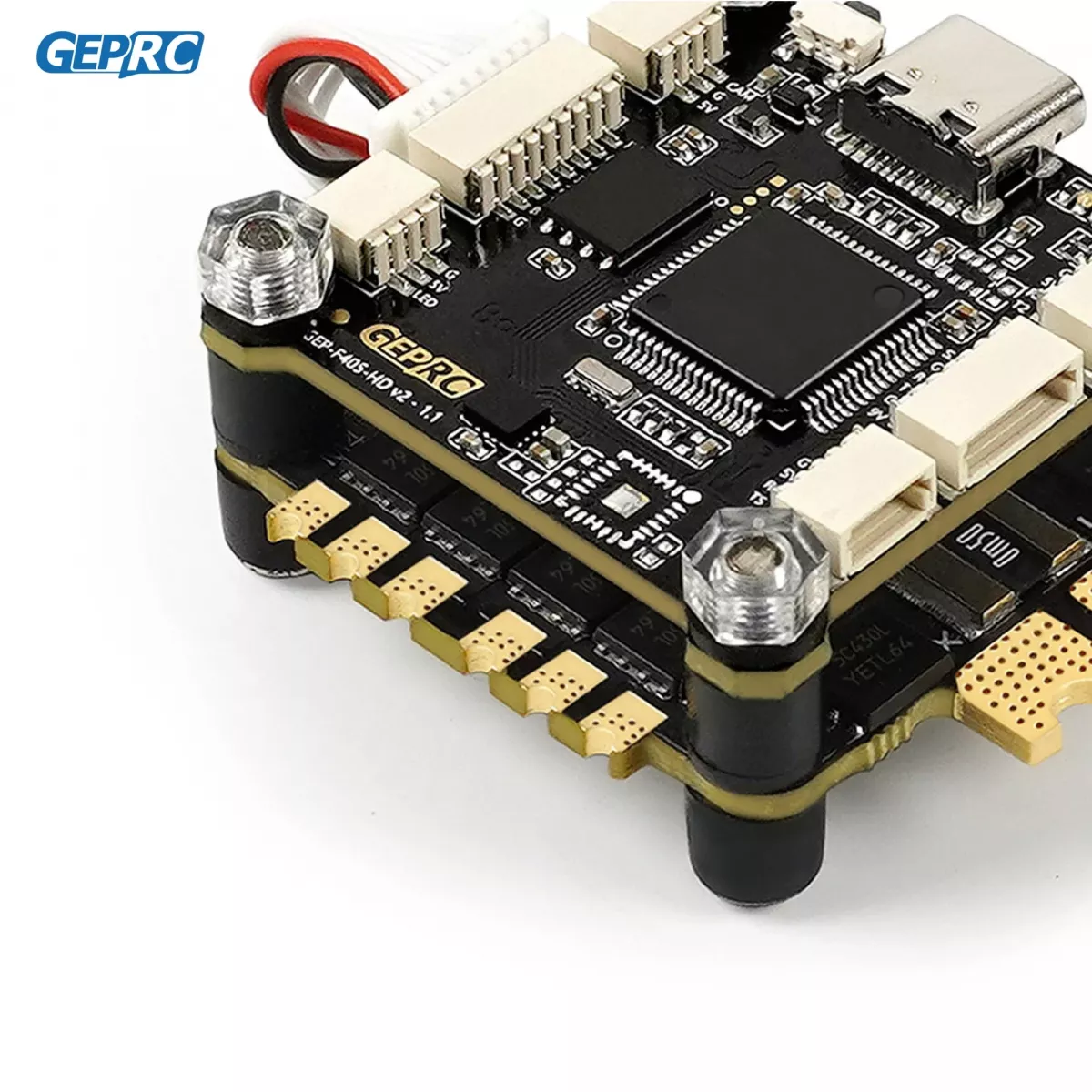 Полётный контроллер и 4-в-1 ESC GEPRC TAKER F405 BLS 60A STACK для FPV дронов Полётный контроллер и 4-в-1 ESC GEPRC TAKER F405 BLS 60A STACK для FPV дронов