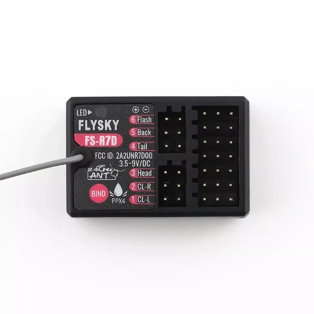 Приёмник Flysky 2.4G ANT PWM, одиночная антенна, совместим с FS-G7P G4P ST8, модели FS-R7V и др. Приёмник Flysky 2.4G ANT PWM, одиночная антенна, совместим с FS-G7P G4P ST8, модели FS-R7V и др.