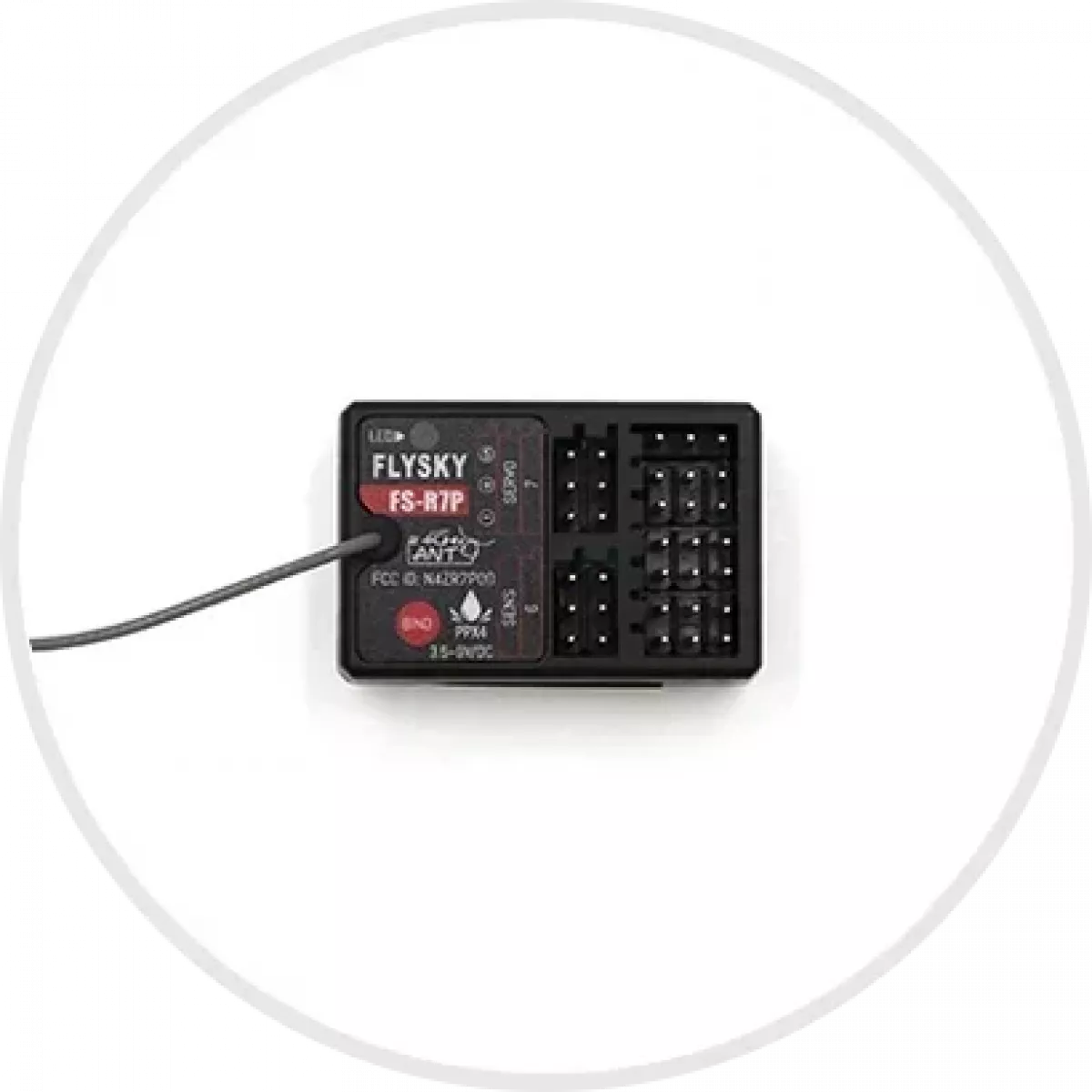 Приёмник Flysky 2.4G ANT PWM, одиночная антенна, совместим с FS-G7P G4P ST8, модели FS-R7V и др. Приёмник Flysky 2.4G ANT PWM, одиночная антенна, совместим с FS-G7P G4P ST8, модели FS-R7V и др.