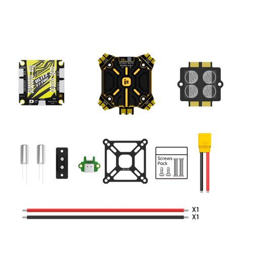 iFlight BLITZ F7 Pro: контроллер полёта + 4-в-1 ESC E80 Pro с CNC алюминиевой крышкой