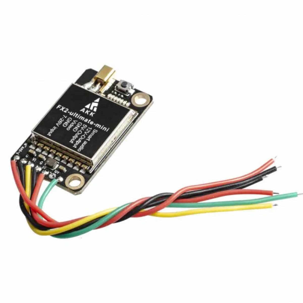 AKK FX2-ultimate-mini VTX — 5.8ГГц, 8 каналов, 10км, 25-1200мВт, FPV видеопередатчик, Smart Audio AKK FX2-ultimate-mini VTX — 5.8ГГц, 8 каналов, 10км, 25-1200мВт, FPV видеопередатчик, Smart Audio