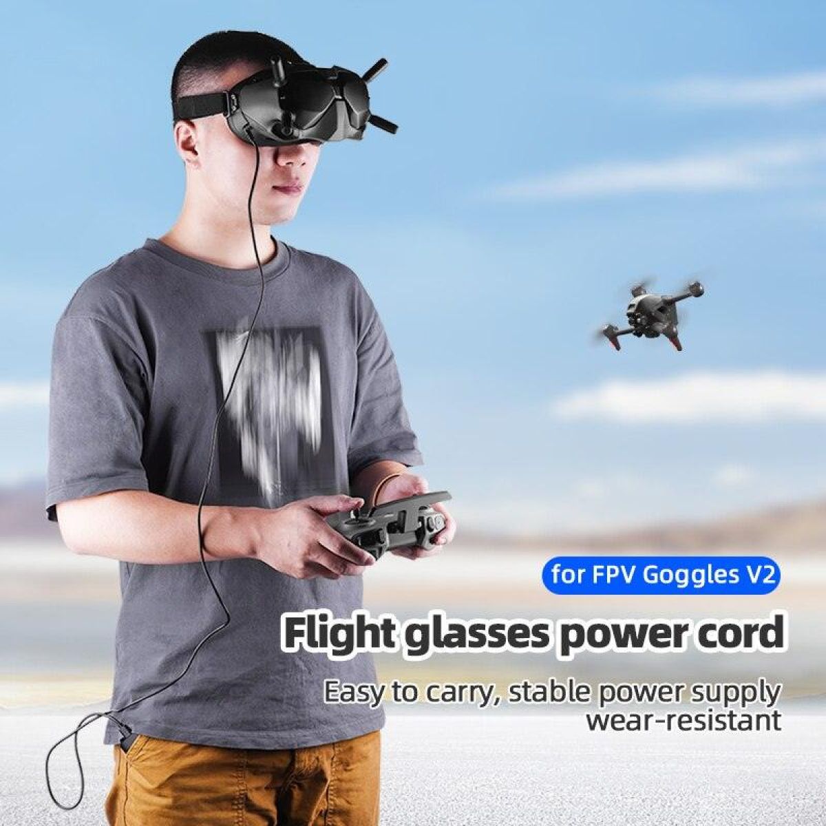 Кабель питания 30/130CM для DJI FPV Goggles 2/V2 — Быстрая зарядка для FPV очков 2/V2 Кабель питания 30/130CM для DJI FPV Goggles 2/V2 — Быстрая зарядка для FPV очков 2/V2