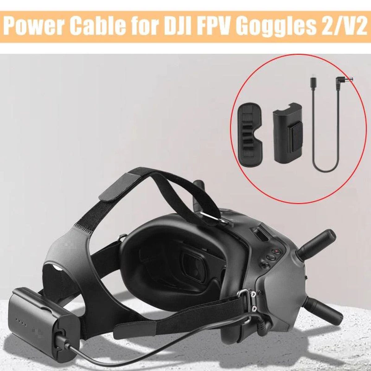 Кабель питания 30/130CM для DJI FPV Goggles 2/V2 — Быстрая зарядка для FPV очков 2/V2 Кабель питания 30/130CM для DJI FPV Goggles 2/V2 — Быстрая зарядка для FPV очков 2/V2