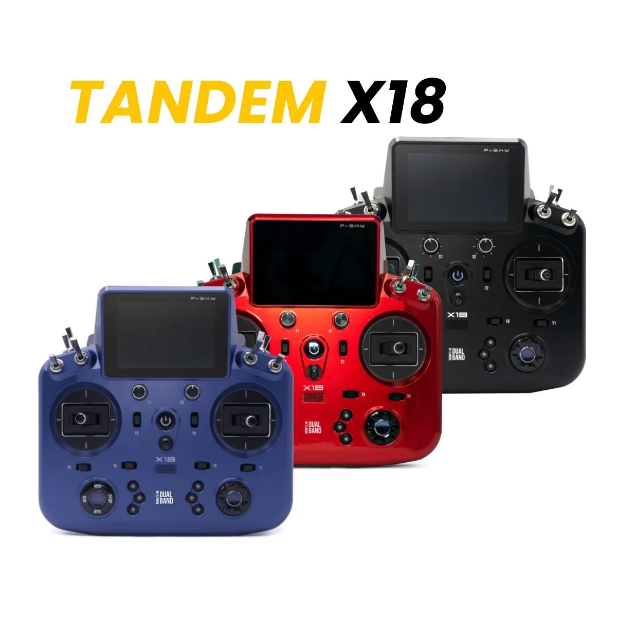 Передатчик FrSky Tandem X18/X18S/X18SE — 900МГц/2.4ГГц, внешний модуль, FPV дрон, RC самолёт Передатчик FrSky Tandem X18/X18S/X18SE — 900МГц/2.4ГГц, внешний модуль, FPV дрон, RC самолёт