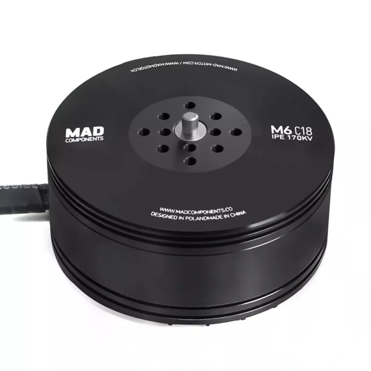 Бесщеточный мотор MAD M6C18 IPE V3 12S 170KV/6S 330KV для квадрокоптера 13КГ, гексакоптера 20КГ Бесщеточный мотор MAD M6C18 IPE V3 12S 170KV/6S 330KV для квадрокоптера 13КГ, гексакоптера 20КГ