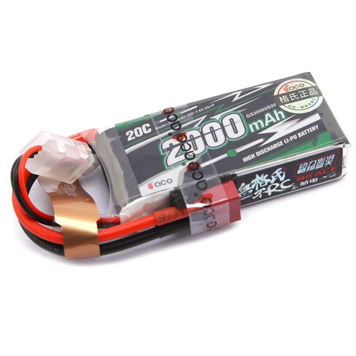 Аккумулятор Gens ACE LiPo 2S 7.4В 800–4000мАч 30C/45C с разъемом T/XT60 Аккумулятор Gens ACE LiPo 2S 7.4В 800–4000мАч 30C/45C с разъемом T/XT60