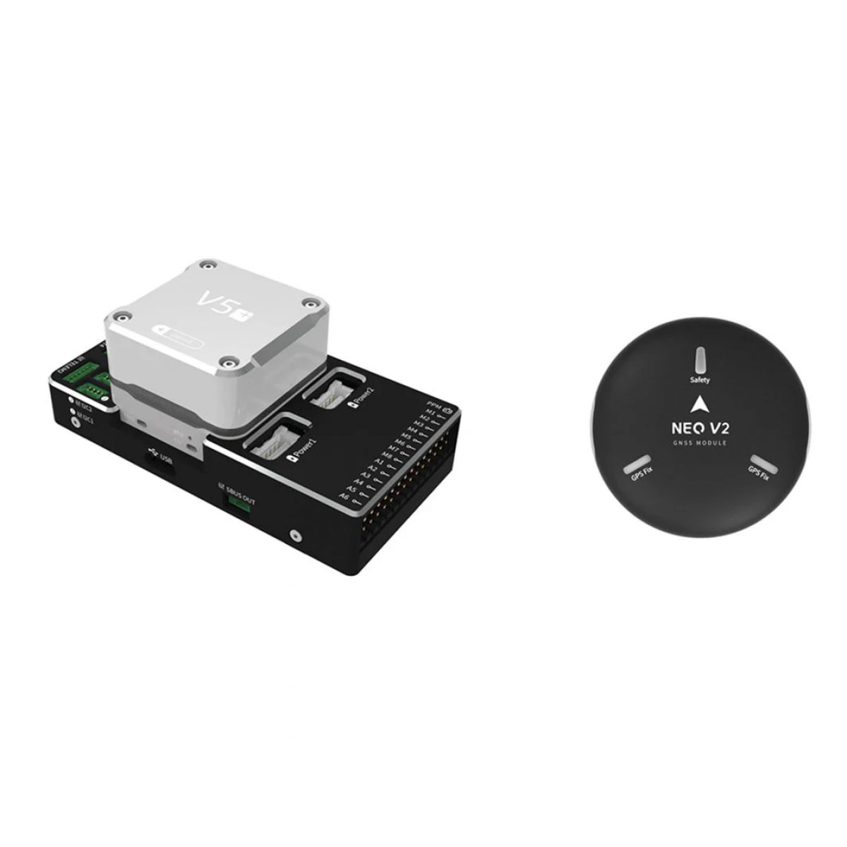 CUAV Pixhack V5+ автопилот FPV дрона, контроллер квадрокоптера и GPS NEO V2 3 Pro комплект CUAV Pixhack V5+ автопилот FPV дрона, контроллер квадрокоптера и GPS NEO V2 3 Pro комплект