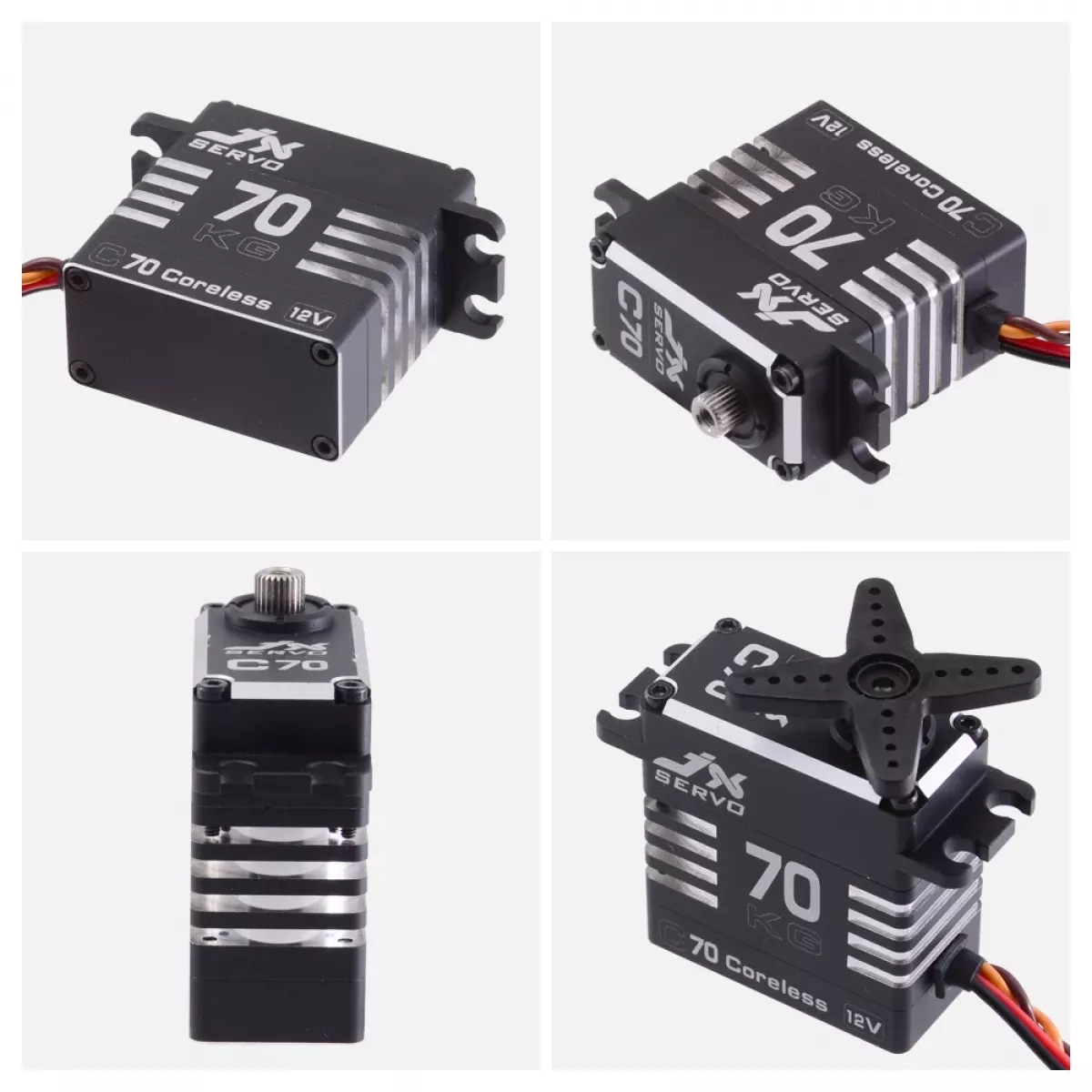 JX Servo B70 – 12В 72КГ, полностью металлический бесщёточный серво для RC гоночных дронов JX Servo B70 – 12В 72КГ, полностью металлический бесщёточный серво для RC гоночных дронов