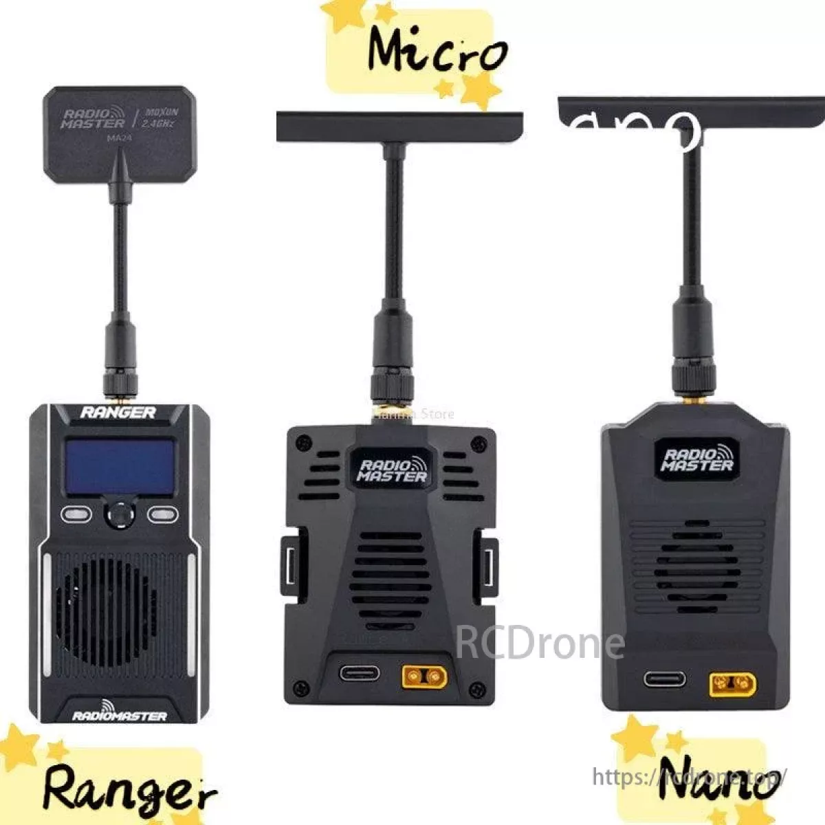 Модуль передатчика RadioMaster RANGER ELRS 2.4G MICRO NANO для DIY и запчастей к пультам Модуль передатчика RadioMaster RANGER ELRS 2.4G MICRO NANO для DIY и запчастей к пультам